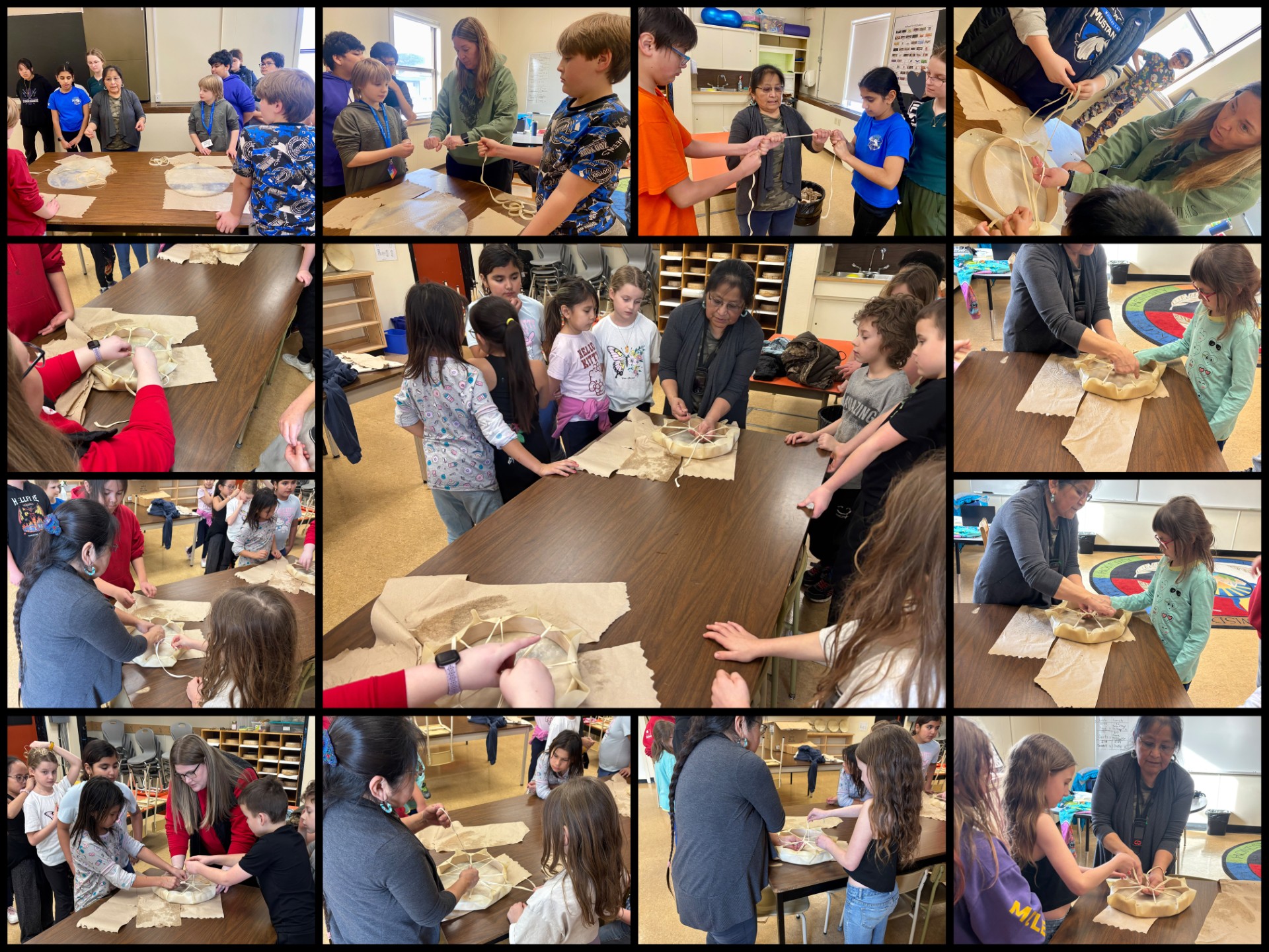 Drum Making at Marie Sharpe 1 marina campsall